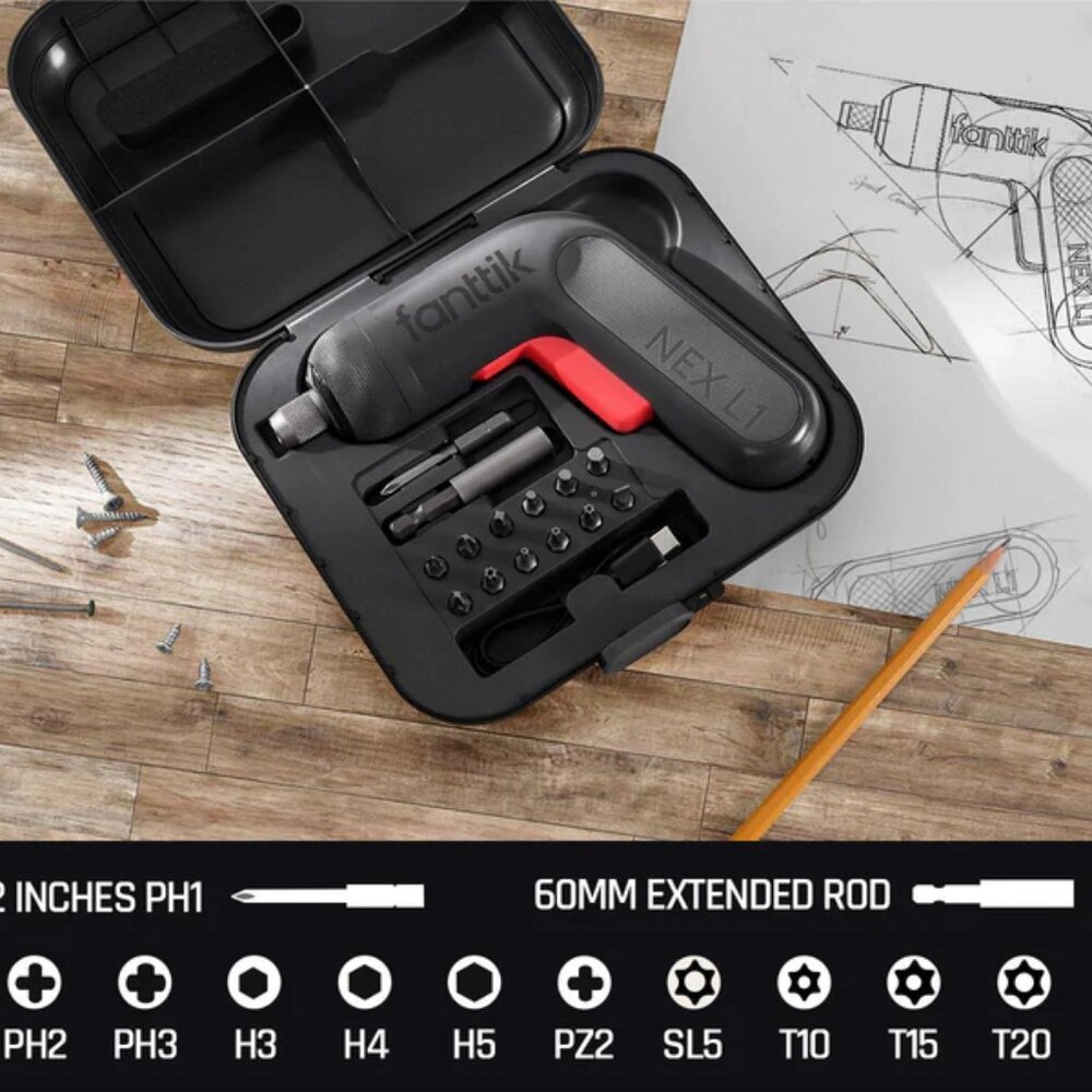 Fanttik NEX L1 Pro Cordless Screwdriver | 3.6V | NEW IN BOX | Grey - Picture 4 of 5